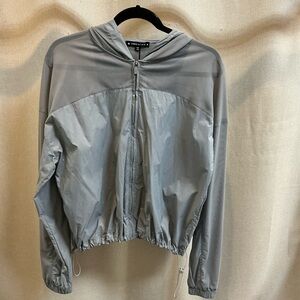 Thrive Societe Mesh Inset Windbreaker Pebble